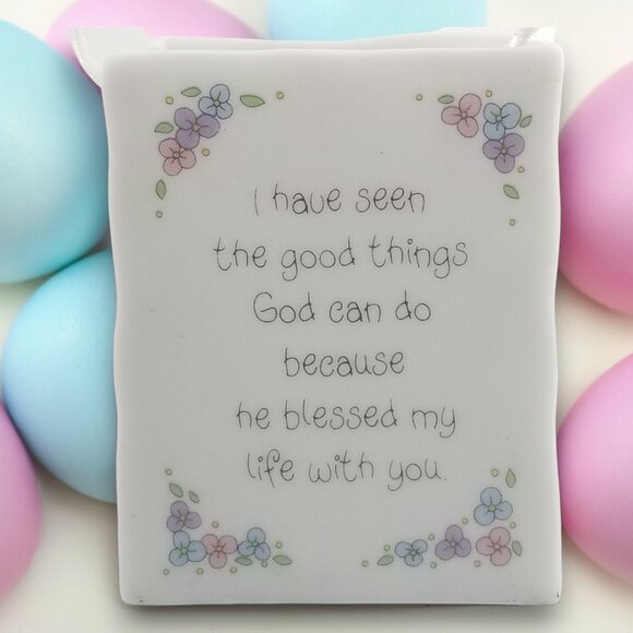 Precious Moments Porcelain Gift Bag VTG Figurine Good Friends Are Forever 1993 - Picture 4 of 14